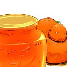 橘子酱插画图片壁纸