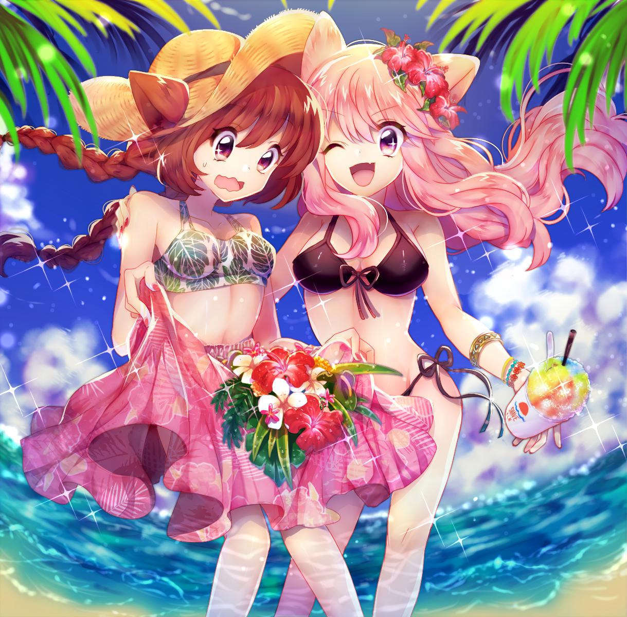 ENJOY　SUMMER　!☆插画图片壁纸
