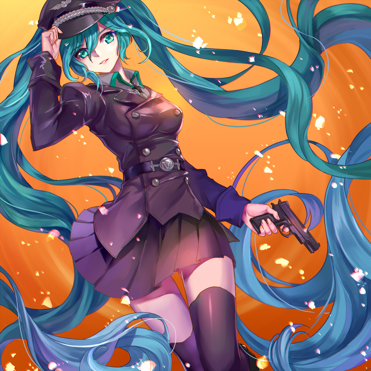 军服米克插画图片壁纸