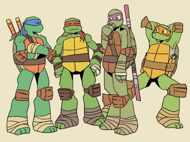 【手绘TMNT】尼龟兹登场!【替换歌】