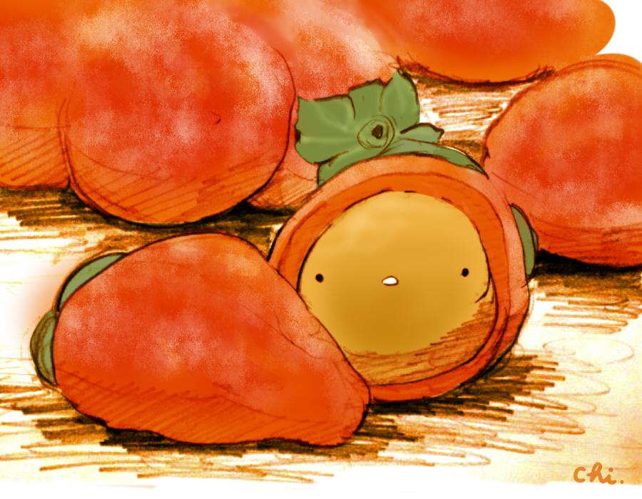 栗福柿插画图片壁纸
