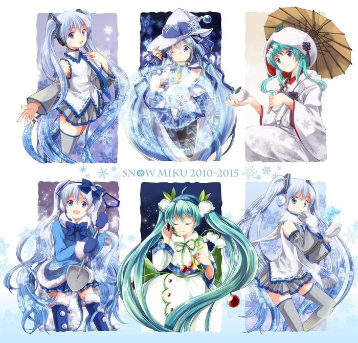 SNOW MIKU插画图片壁纸