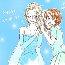 Elsa & Anna插画图片壁纸