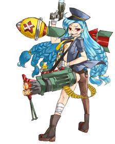 JINX(吉茵珂絲)軍裝 - 背德士官長插画图片壁纸