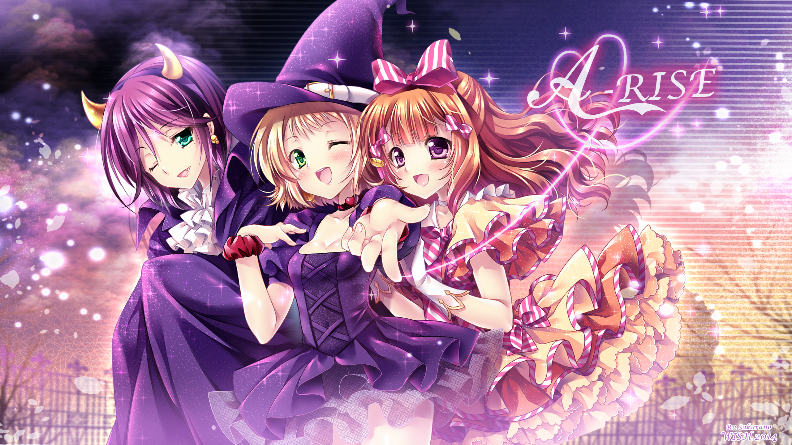 A-RISE♡Halloween插画图片壁纸