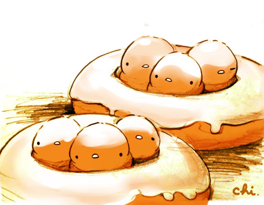 石榴石甜甜圈插画图片壁纸
