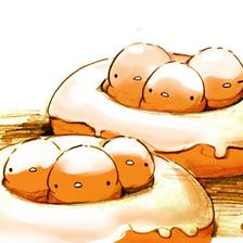 石榴石甜甜圈插画图片壁纸