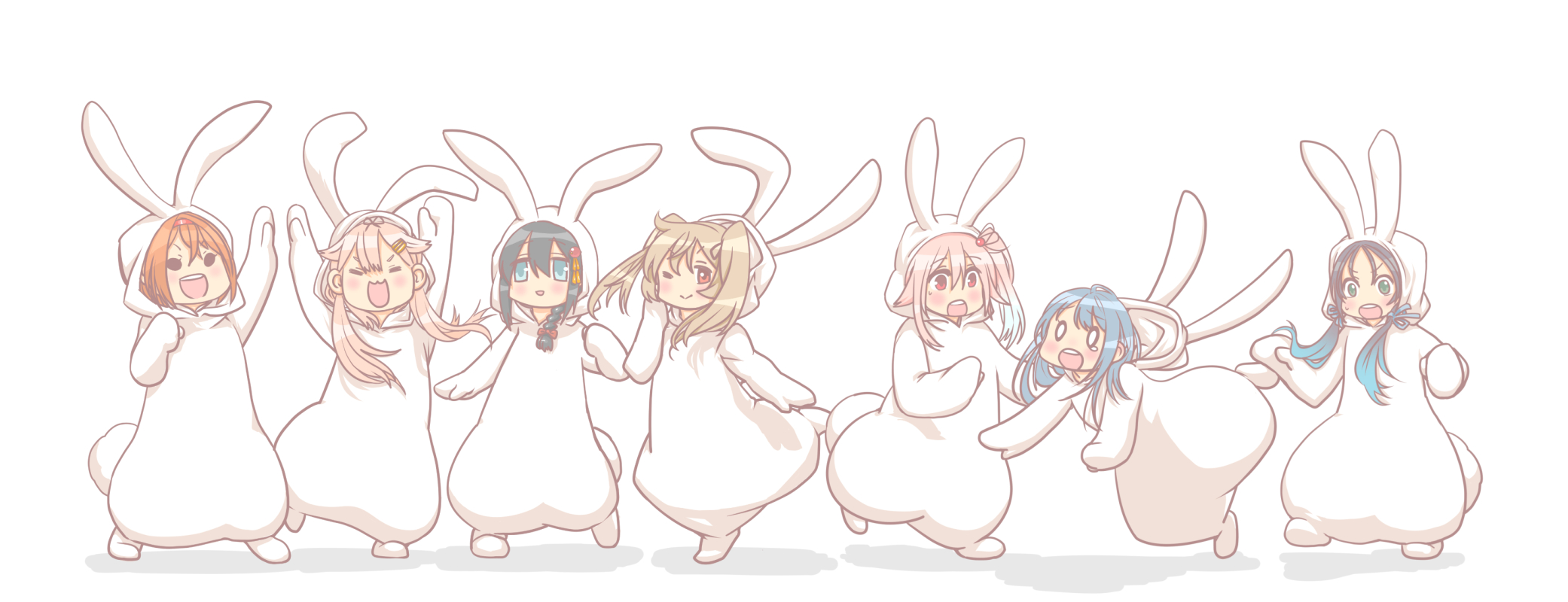 白露型兔女郎2-白露型舰队可爱