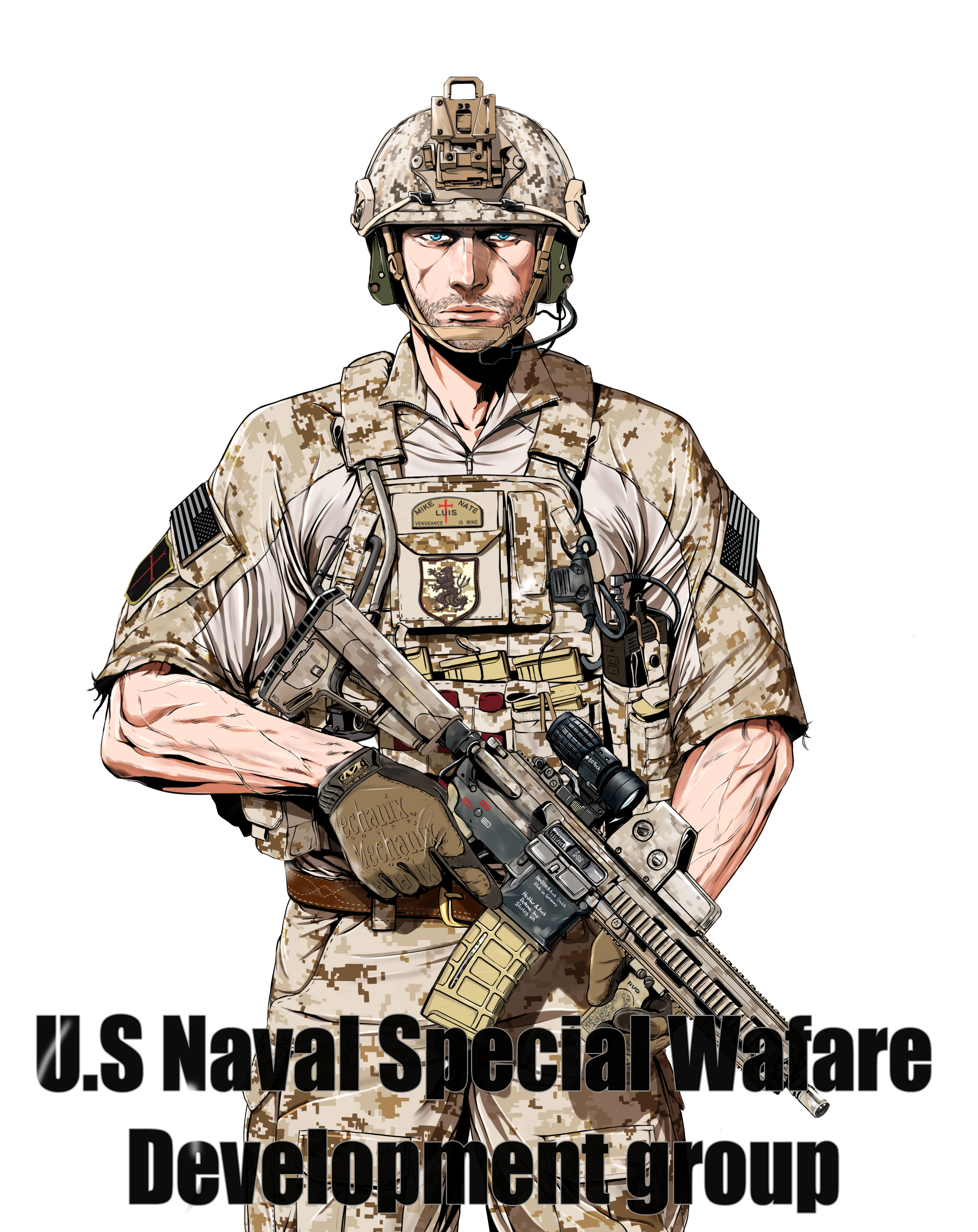 NavySeals "DEVGRU" Gold squadron插画图片壁纸