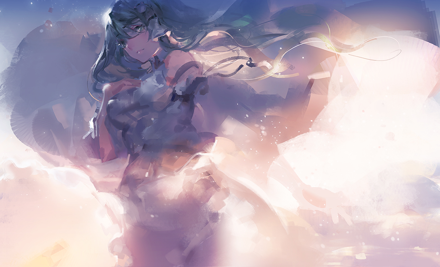 黎明之景插画图片壁纸