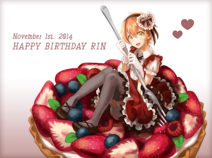 HAPPY BIRTHDAY RIN！插画图片壁纸