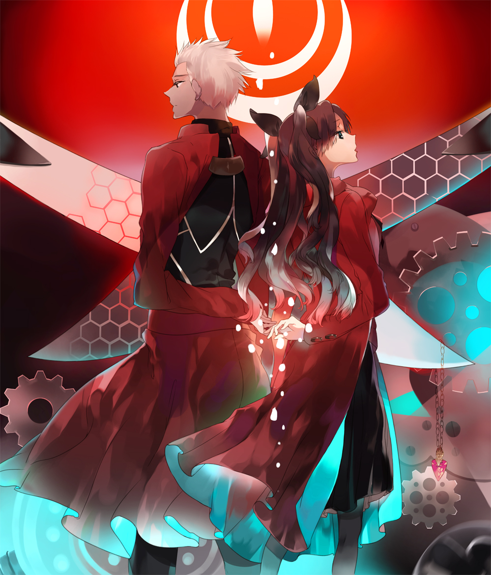 Rin and archer-Fate远坂凛
