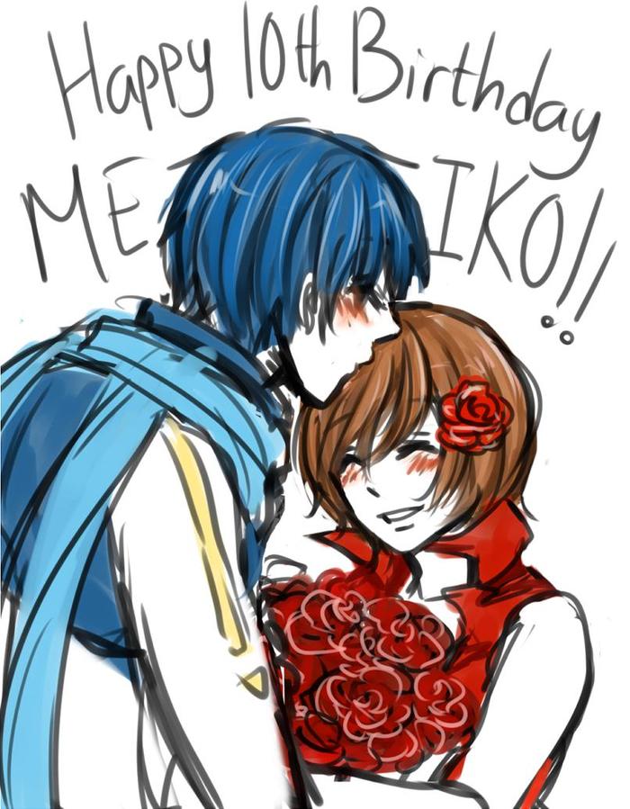 Happy 10th Birthday, Meiko!插画图片壁纸