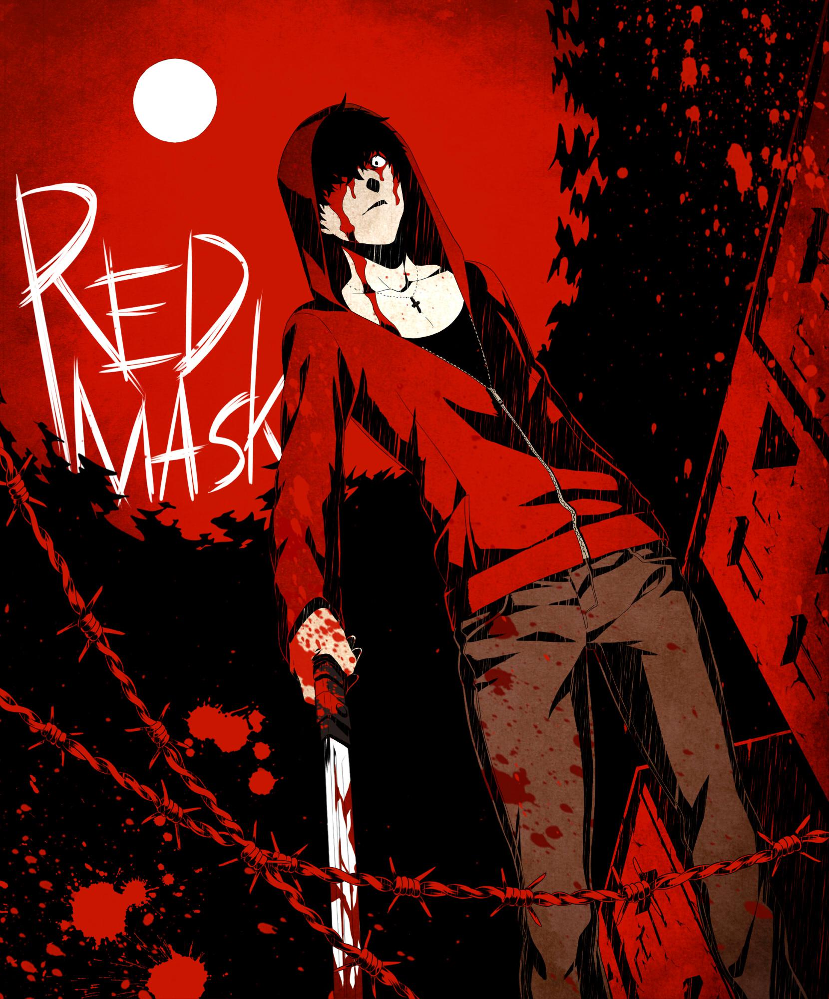 REDMASK4插画图片壁纸