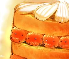橘子三明治蛋糕-原创すいーとり