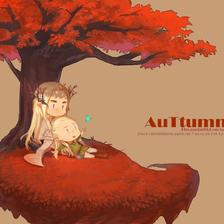 The autumn time for us插画图片壁纸