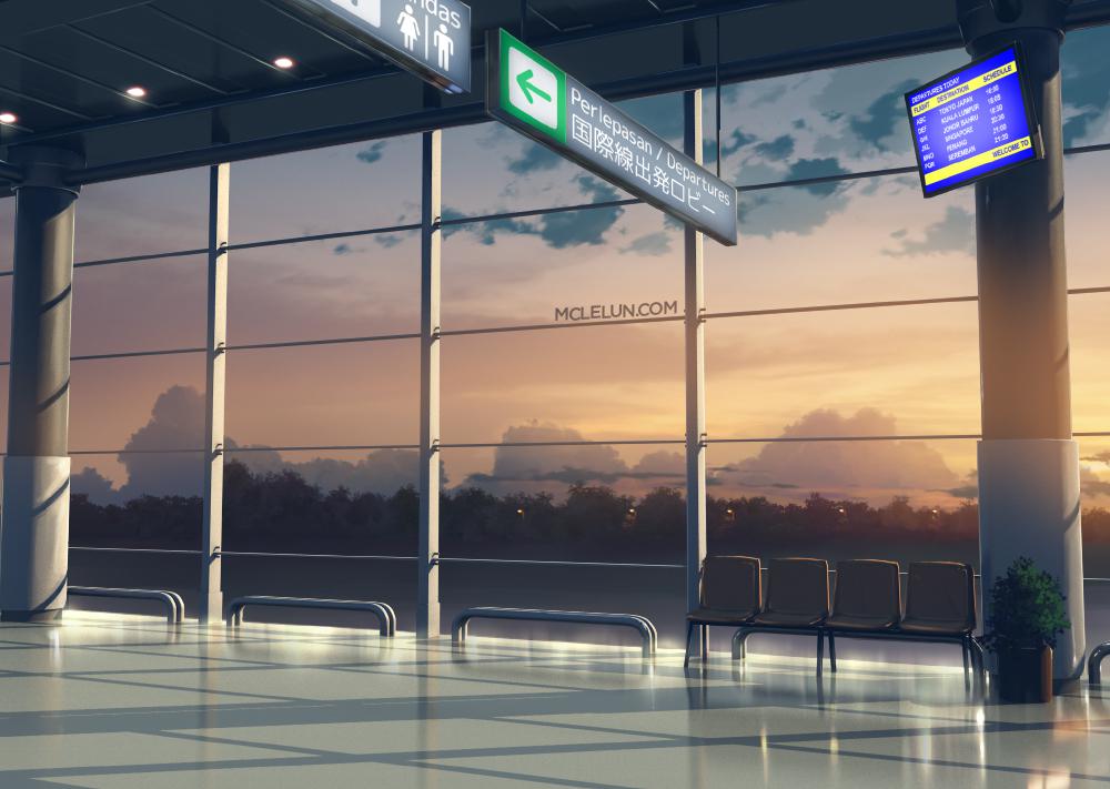 空港插画图片壁纸