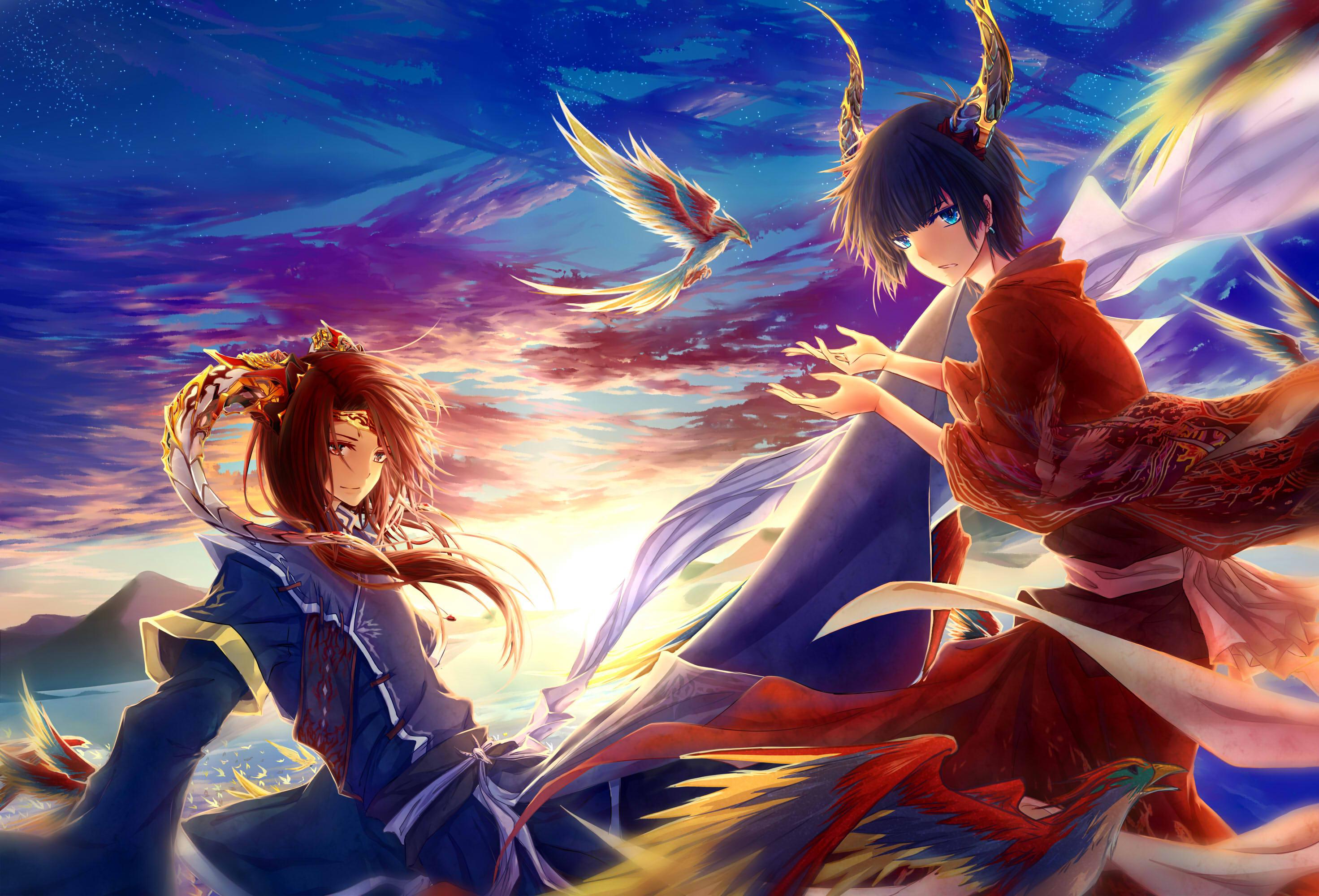 壁纸头像女p站二次元原神动漫美女古风头像二次元美女头像男中国风