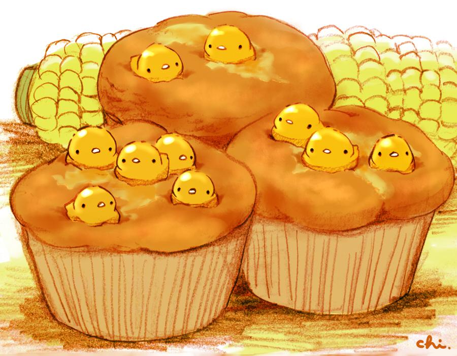 玉米粉松饼插画图片壁纸