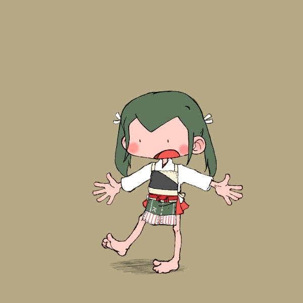 有正规航空母舰感觉的围裙插画图片壁纸