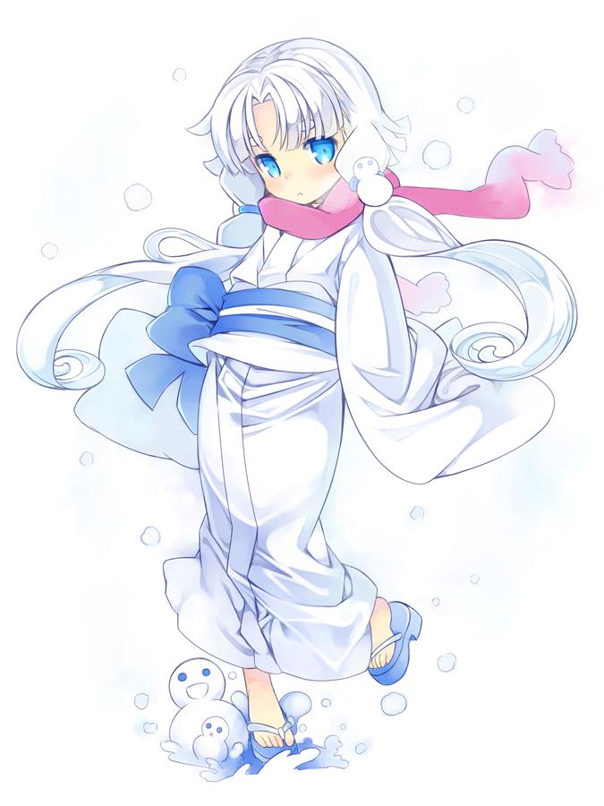 雪姑娘插画图片壁纸