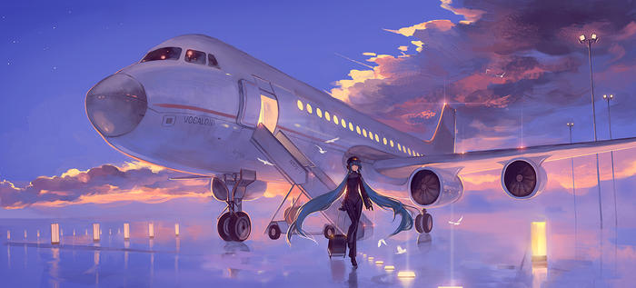 VOCALOID航空 FG0309插画图片壁纸