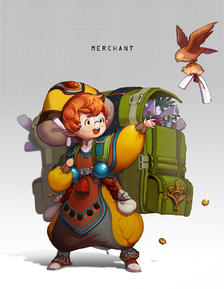 Character Concept Art - Merchant插画图片壁纸