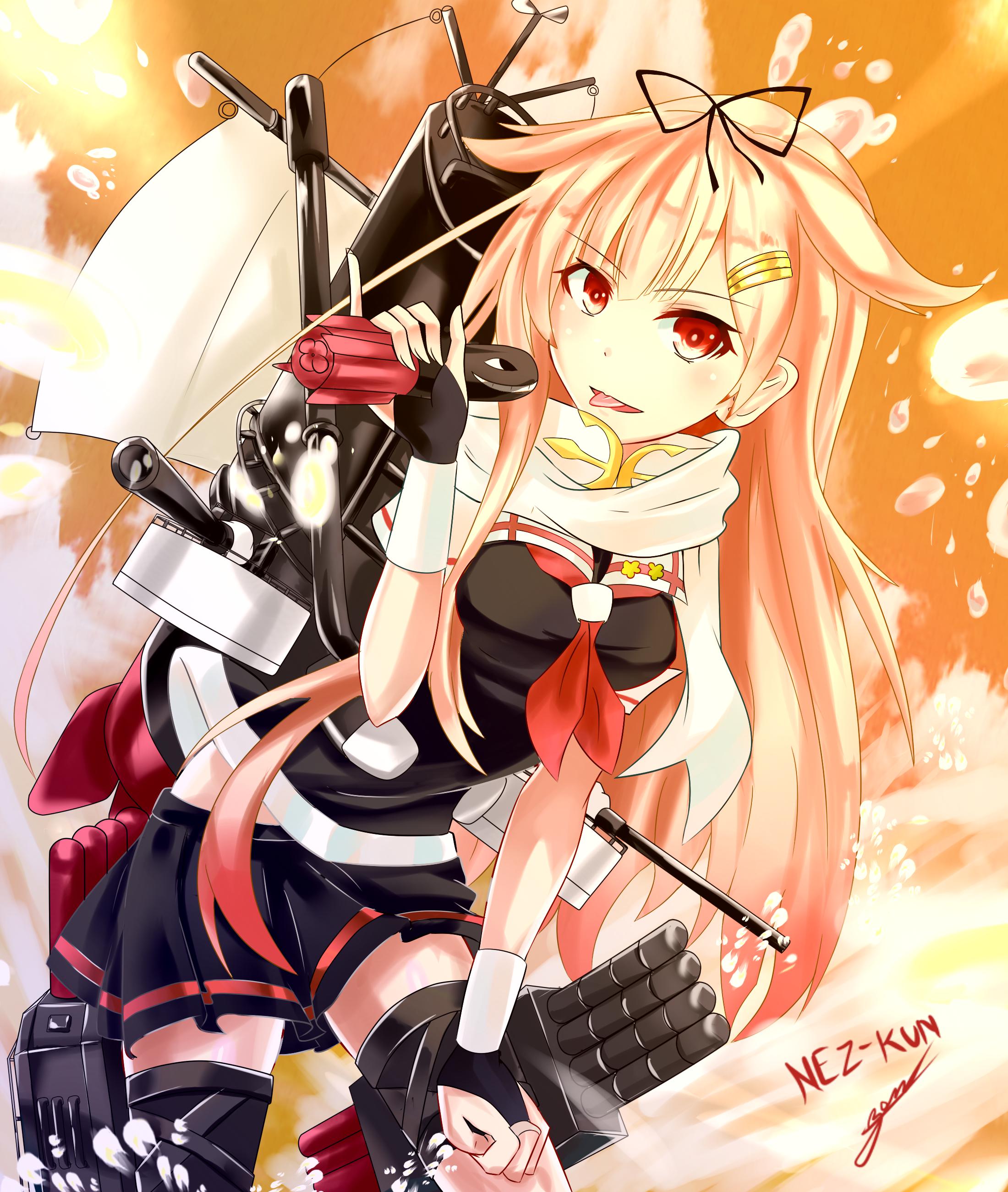 Yuudahi kai ni poi~~!插画图片壁纸