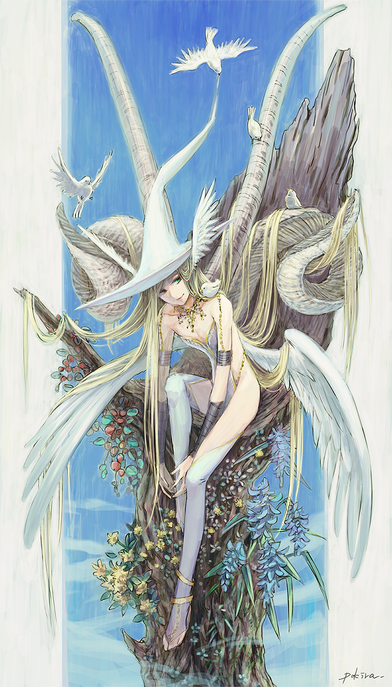 堕天魔女插画图片壁纸