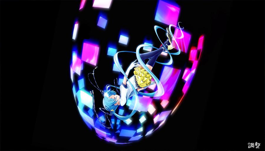 初音ミク『螺旋飛行』(+簡易制作過程）插画图片壁纸