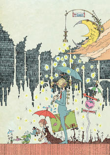 rainy season插画图片壁纸