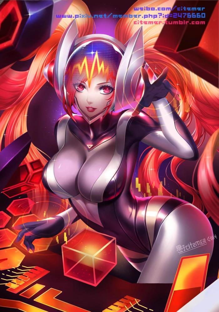 DJ SONA CONCUSSIVE插画图片壁纸