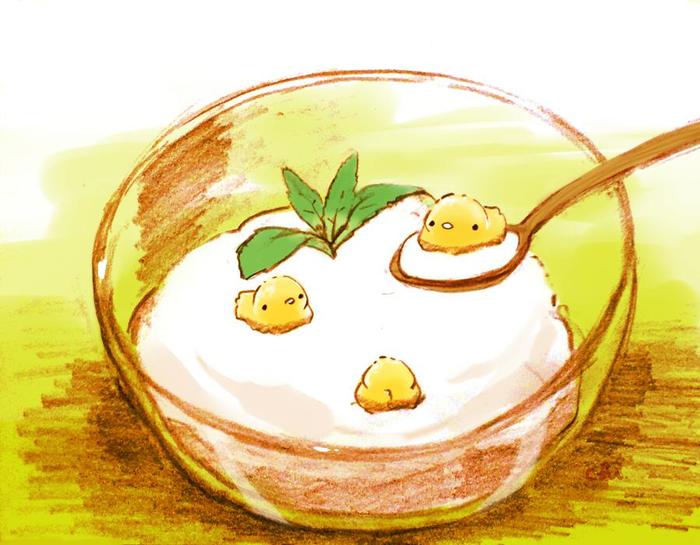 苹果酸奶插画图片壁纸