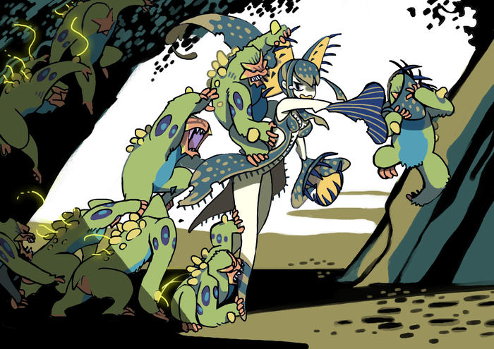 【PFT】与雷吉里亚的怪兽战斗过的【卡斯塔内塔】插画图片壁纸