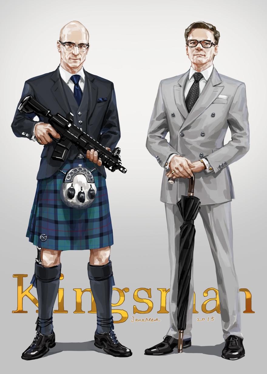 Kingsman Logs 3插画图片壁纸