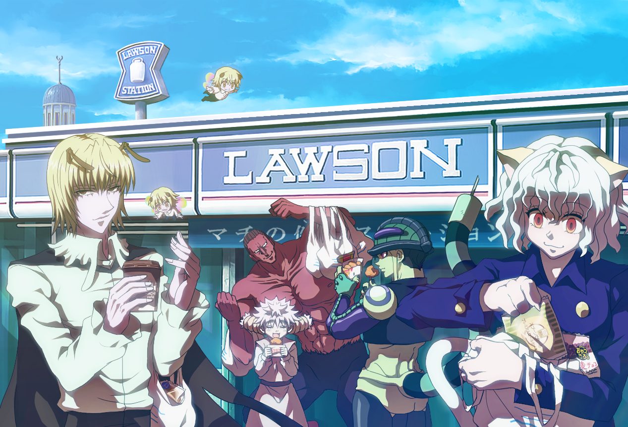 ローソンに王ムギ護衛軍がご来店した模様です插画图片壁纸