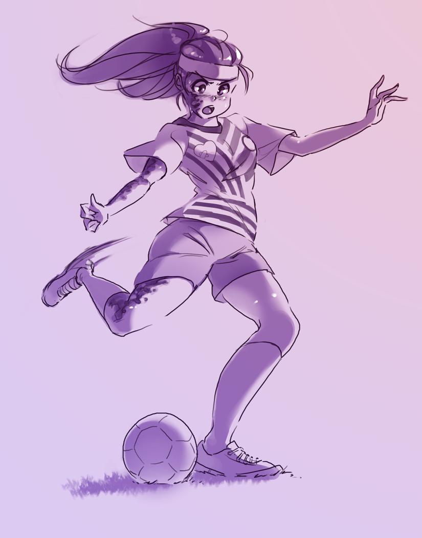 Hanako football插画图片壁纸