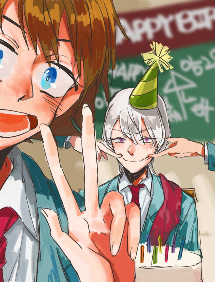 happy birthday to L-elf插画图片壁纸