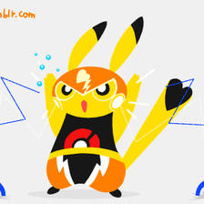 Pikachu Wrestler插画图片壁纸