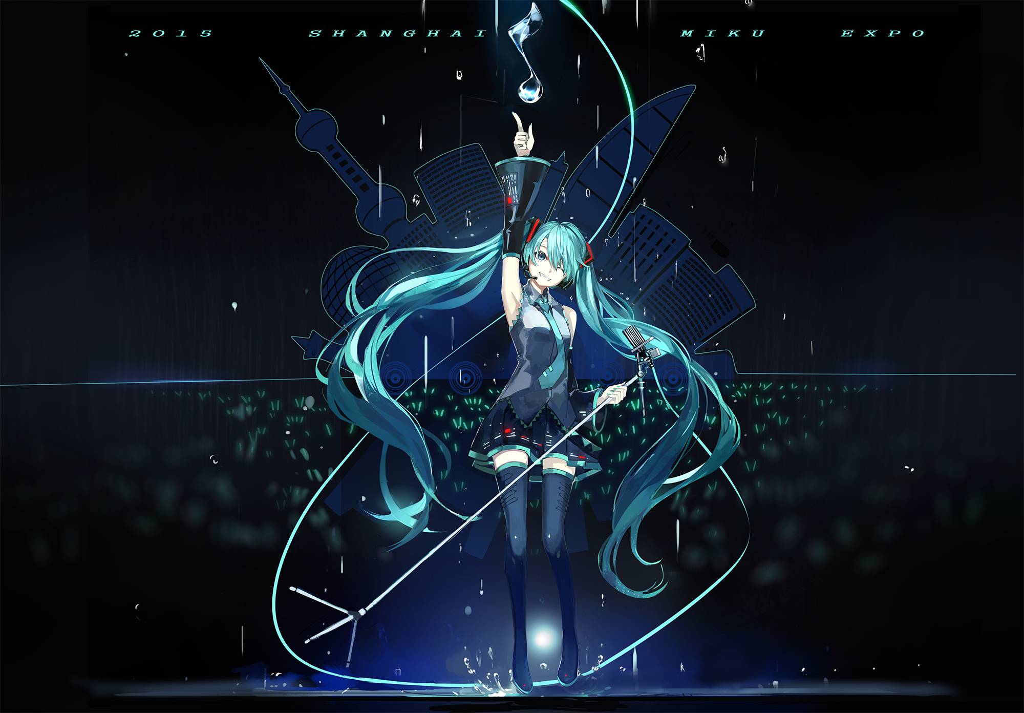 2015 MIKU EXPO IN SHANGHAI插画图片壁纸