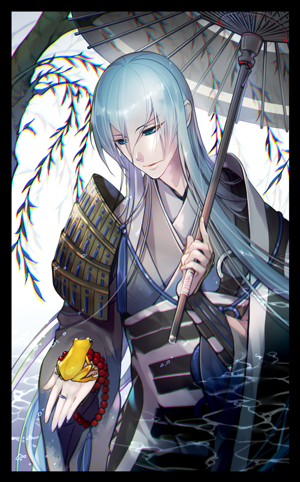 花札風◆江雪左文字插画图片壁纸