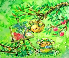 小树林画家-咚咚鼠水彩