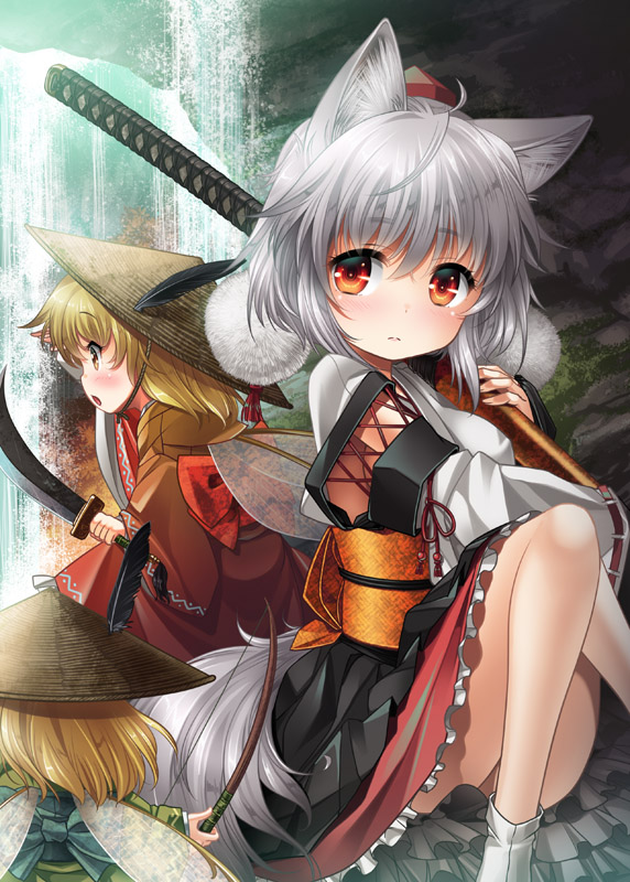 巡逻天狗与巡逻妖精插画图片壁纸