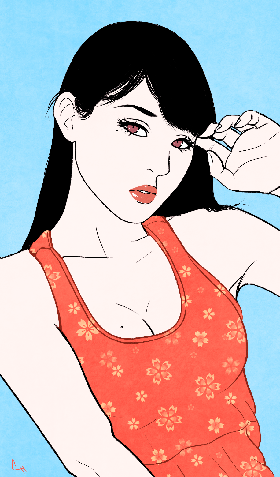 女孩子插画图片壁纸