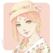 Sakura插画图片壁纸