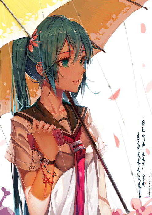櫻雨插画图片壁纸