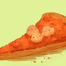 方糖蛋挞插画图片壁纸