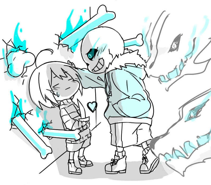 sans x chara