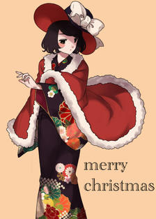 圣诞节×KIMONO插画图片壁纸
