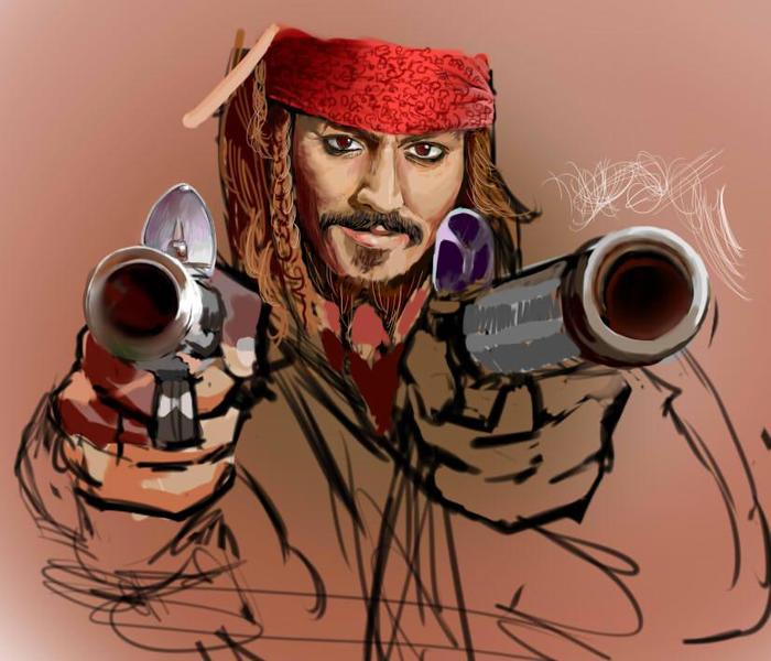 Jack Sparrow插画图片壁纸